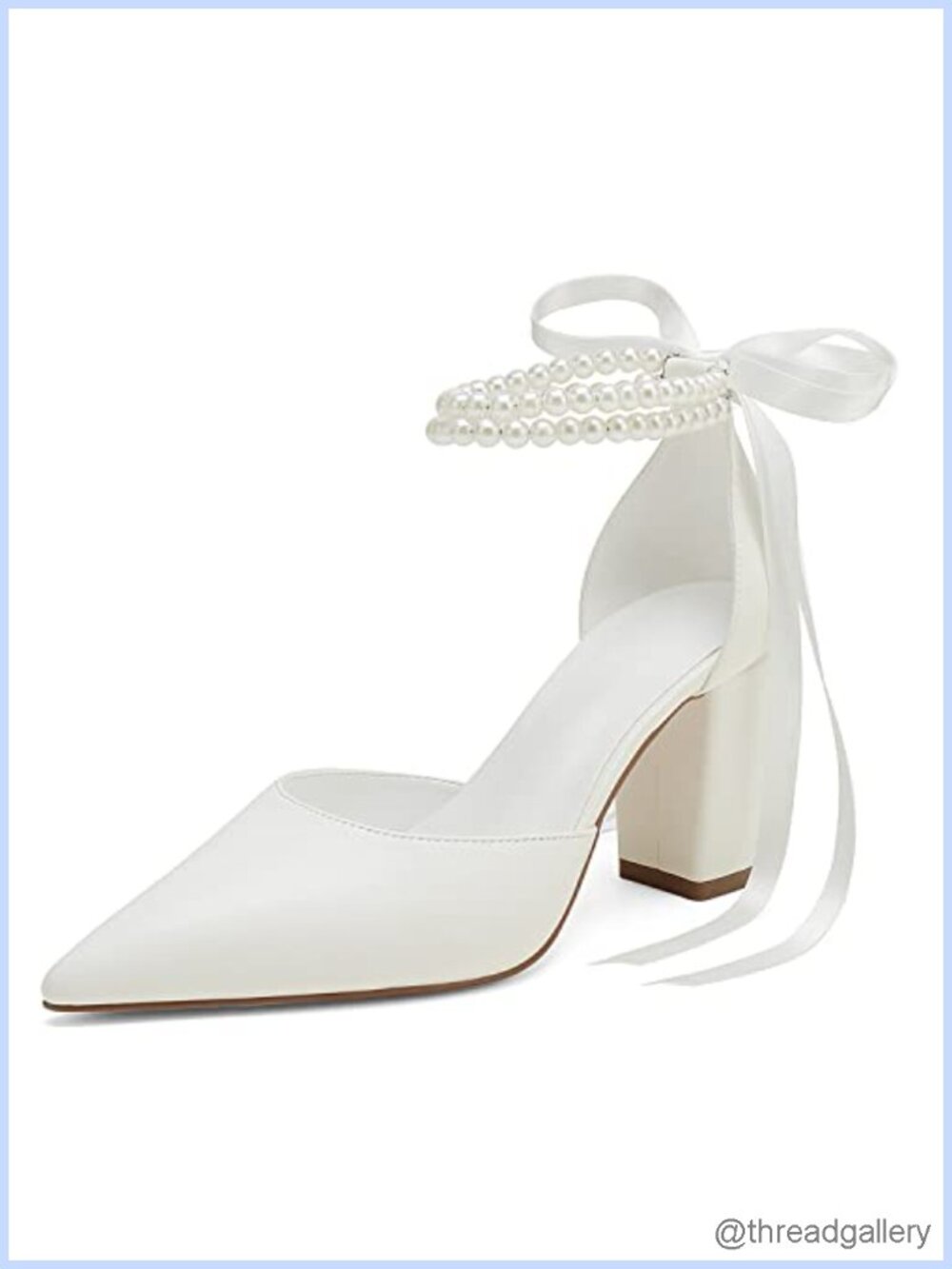 Women's Chunky High Heels Pumps Closed Toe Block Heels Dress Pump Shoes